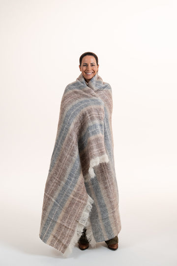 Extra Thick Mohair Throw #1 - The Glamorous Goat