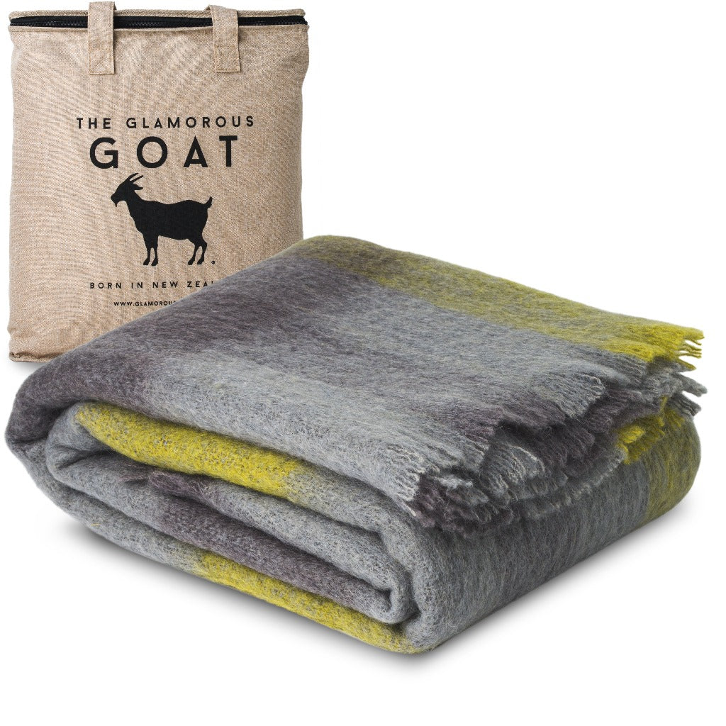 Mount Iron Mohair Throw - The Glamorous Goat