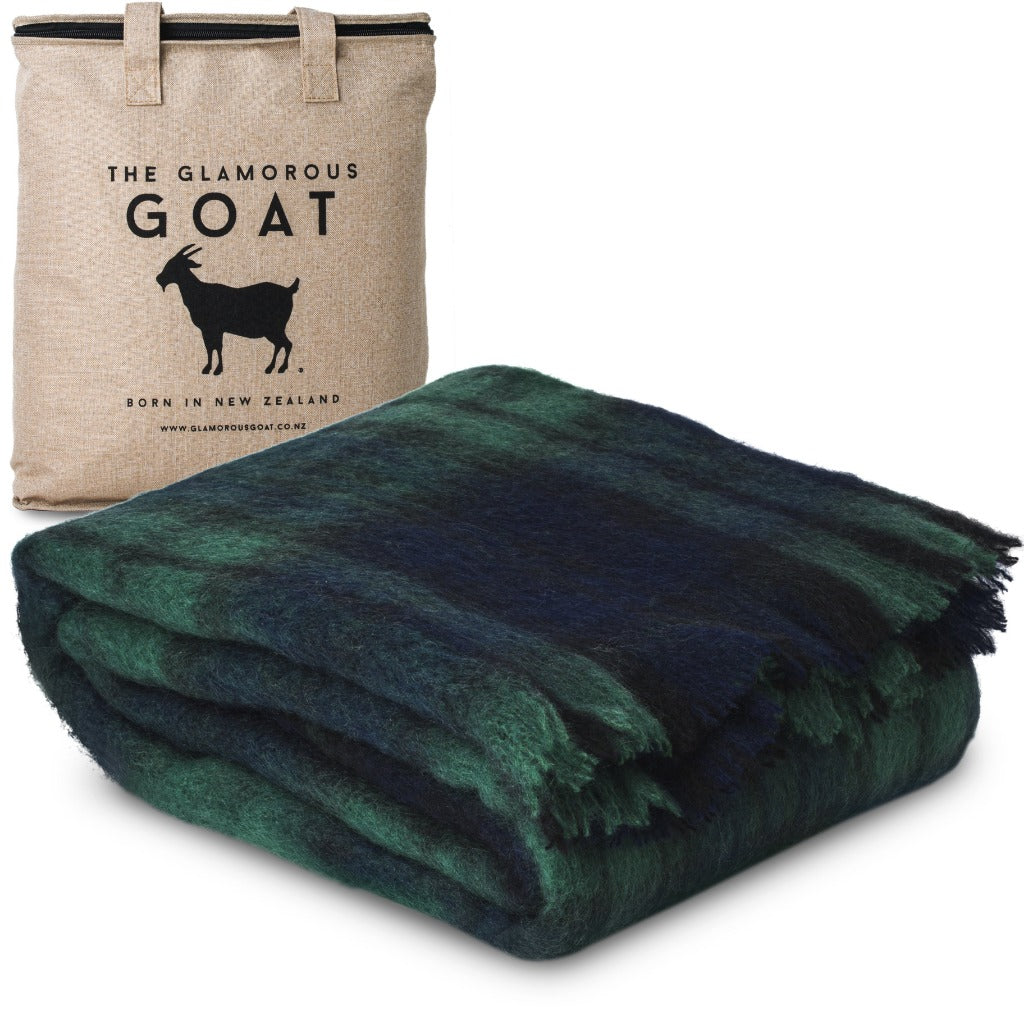 Treble Cone Mohair Throw - The Glamorous Goat