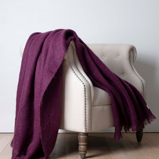 Shiraz Mohair Throw - The Glamorous Goat